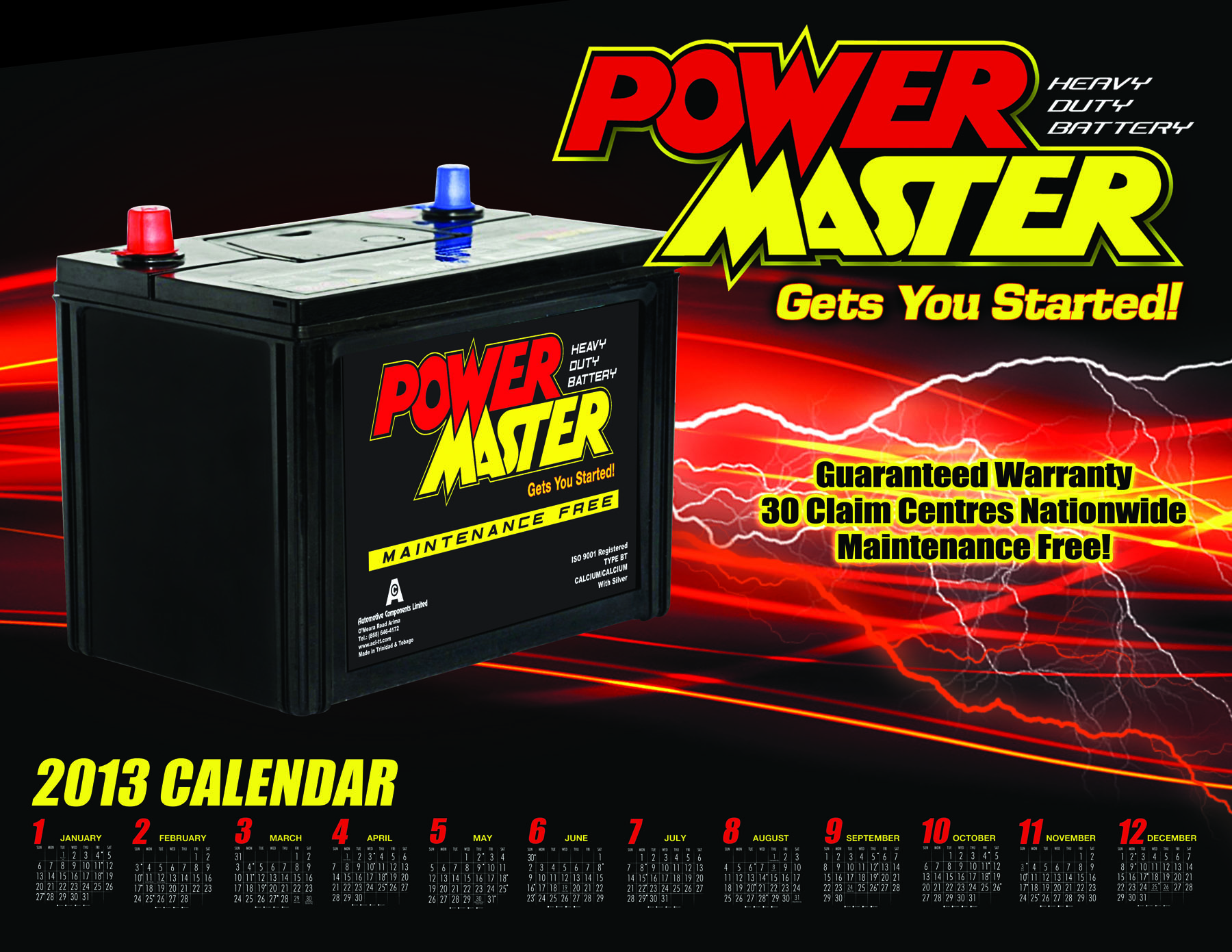 Power Master Calendar